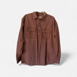 Men’s LLBean Lakewashed Cotton Shirt, Large